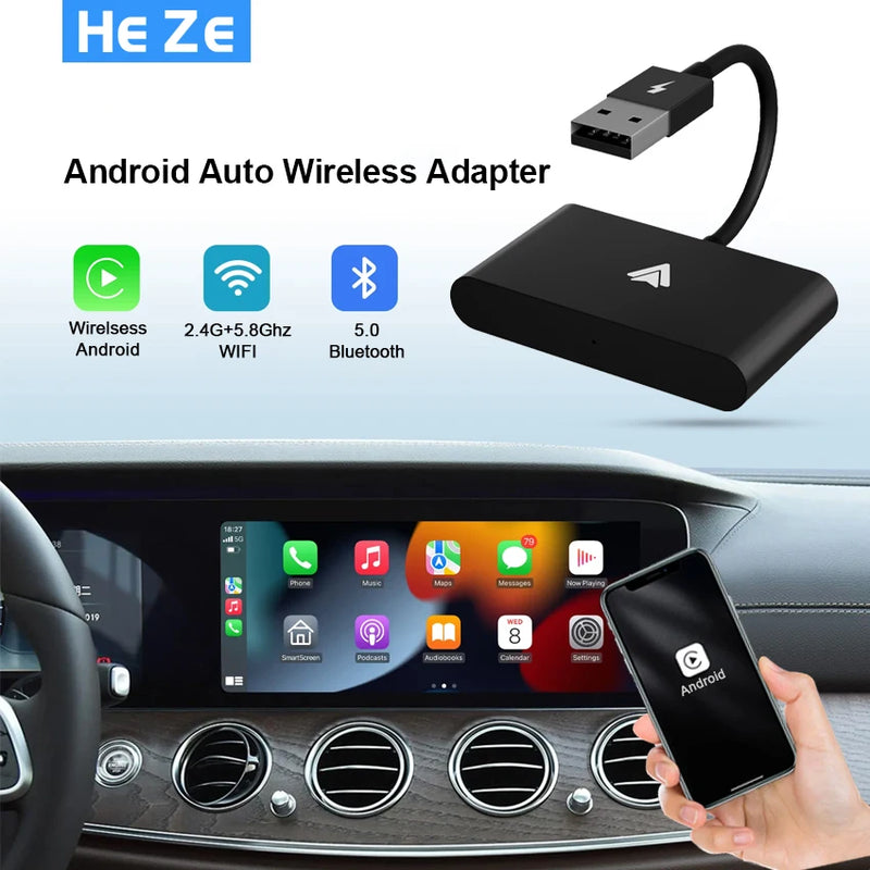 Android Auto Wireless Adapter/Dongle Android Wired to Wireless Adapter Converter for OEM Factory Wireless Car Adapter