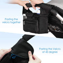Universal Stroller Organizer Bag Detachable with Insulated Cup Holders, Diaper Storage, Secure Straps, Pockets for Phone, Keys