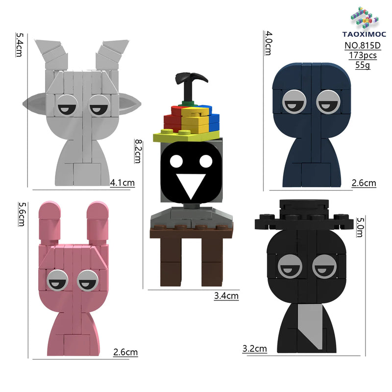 Sprunki Blocks Toys Sprunki Incredibox Building Blocks Model Children's Educational Oren Wenda Building Block Toys for Kids Gift