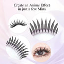 NAGARAKU Ship from America 10 cases Premade Spire Eyelash Plume Fluttering Eyelash Extensions Anime Effect Soft Comic