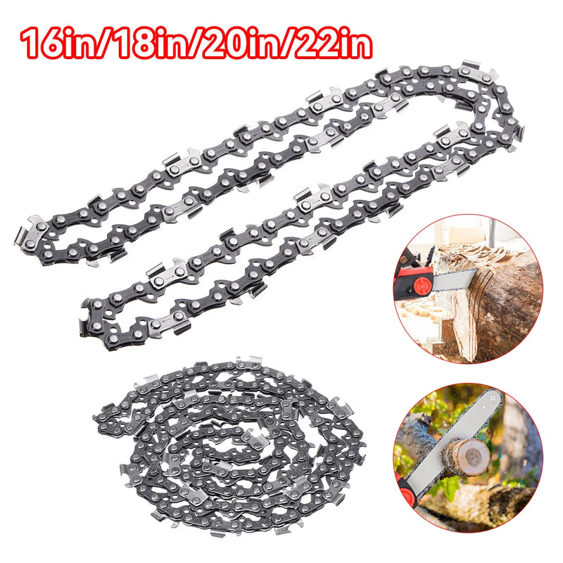 Steel Chainsaw Chain 16/18/20/22-inch 325 Pitch .058 Gauge 64/72/76/86 Drive Link For Electric Chainsaws Replacement Garden Tool