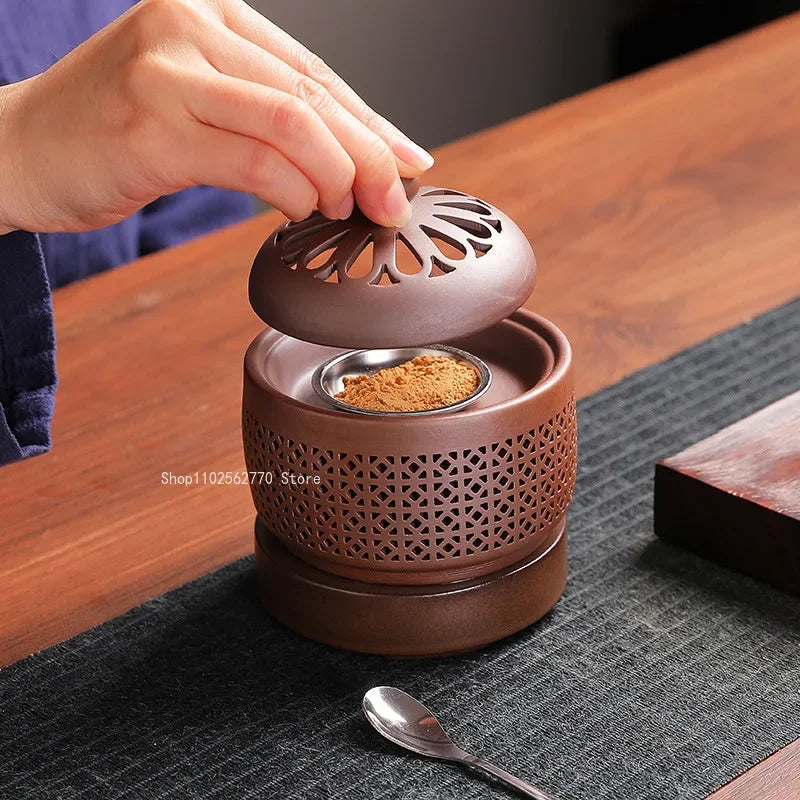 Ceramic Electric Incense Burner Home Indoor Timing Temperature Control Incense Burner Point/seal Incense Powder Heating Tools