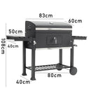 【Breeins】Oven Household Charcoal Large Rack Villa Courtyard American Stove Smoke-grill Bbq