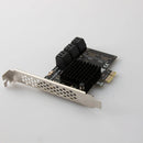 PCIe 1X SATA 3.0 6 Ports Expansion Card PCI-E Controller Card Gen 3 6Gbps ASM1064 Chip Supports 4X 8X 16X For Windows