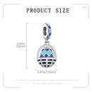 Hot Original Pendant S925 Sterling Silver Rabbit Charm Fit 3mm Bracelet Diy For Women Classic Easter egg beads Daily Gift Fine