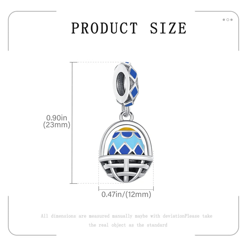 Hot Original Pendant S925 Sterling Silver Rabbit Charm Fit 3mm Bracelet Diy For Women Classic Easter egg beads Daily Gift Fine