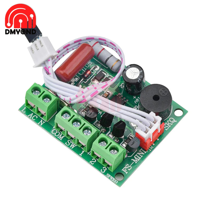 AC 110V 220V Fan Speed Controller 220v Switch Universal Fan Remote Control Modification Board 7-8 Meters Control