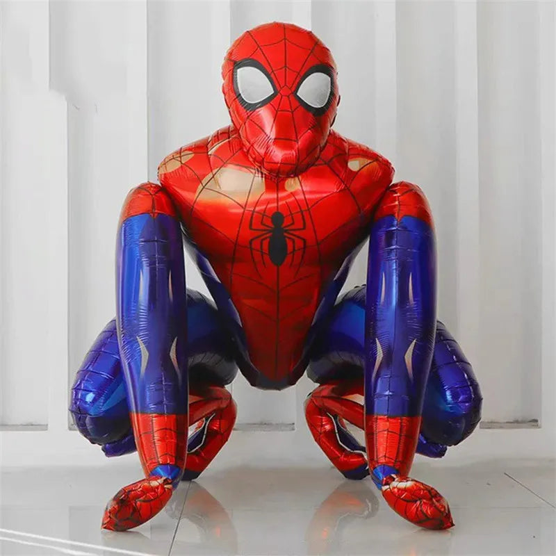 Spiderman Birthday Decorations New Spiderman Aluminum Film Balloon Disposable Tableware Party Plates Straw Supplies Baby Shower