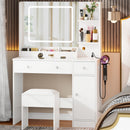 The Luminary | Hollywood-Style Vanity Desk with Integrated LED Mirror