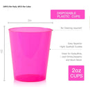 24 PCS Shot Glasses 2oz Disposable Clear Hard Plastic Cups Jelly Cup for Party Christmas Supplies Wedding  Stackable Glasses
