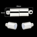 2 Sets Locking Strong Magnetic Clasps Magnet End Clasp Connectors For Jewelry Making DIY Bracelet Necklace Extender Accessories