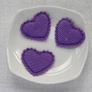 50pcs 21x25/32x37mm Padded Corduroy Fabic Heart Appliques for DIY Hat Clothes Leggings Sewing Supplies Headwear Decor Patches