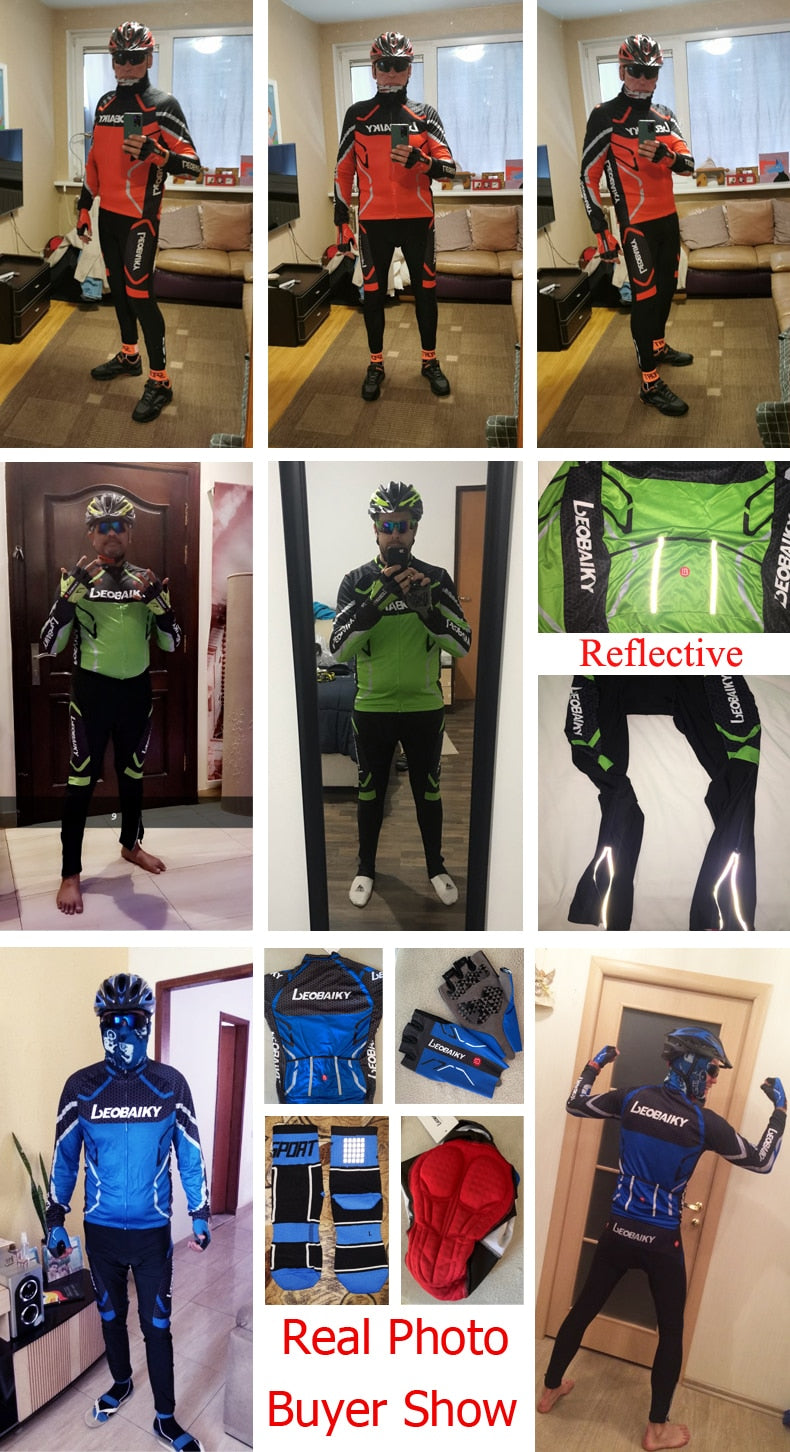 High Quality Pro Bicycle Jersey Long Sleeves Set Men Bike Clothing Mtb Cycle Wear 3D Padded Breathable Sportswear Complete Kits