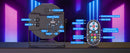 Datewink 4PCS Flat Par Lights With Bag 36LEDs RGB Stage Lighting Effect DMX512 For DJ Disco Karaoke Wedding Party Club Christmas