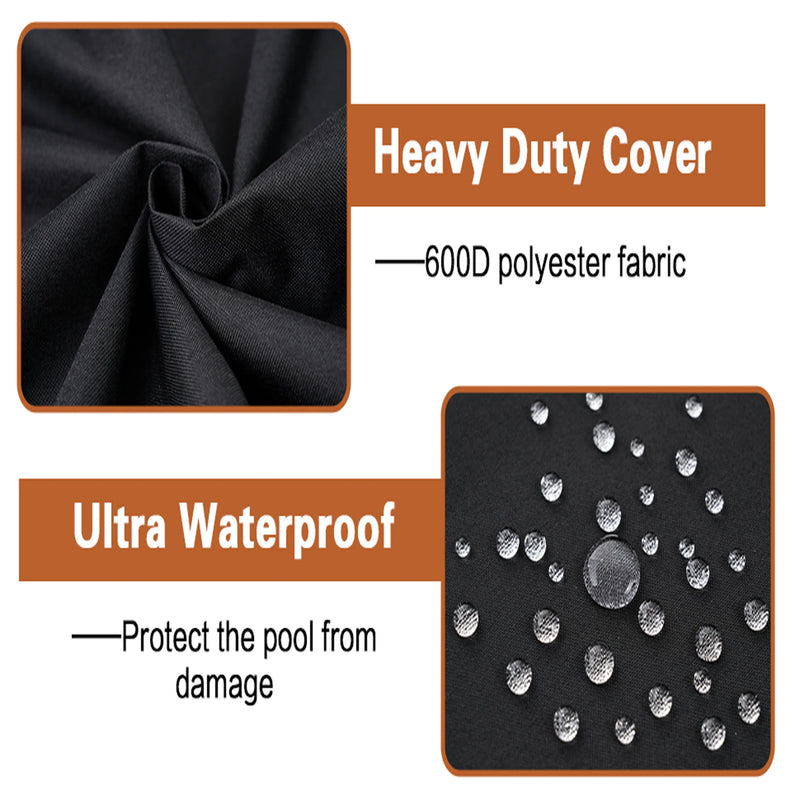 Square Hot Tub Dust Cover Cap swimming pool Waterproof  Anti-UV Outdoor Warm Spa Hotspring Anti-Fall Leaves Snow Rain Dust Cover