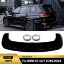 Fits BMW X7 G07 M-Sport 2019-2024 Gloss Black Rear Roof Trunk Spoiler Top Wing