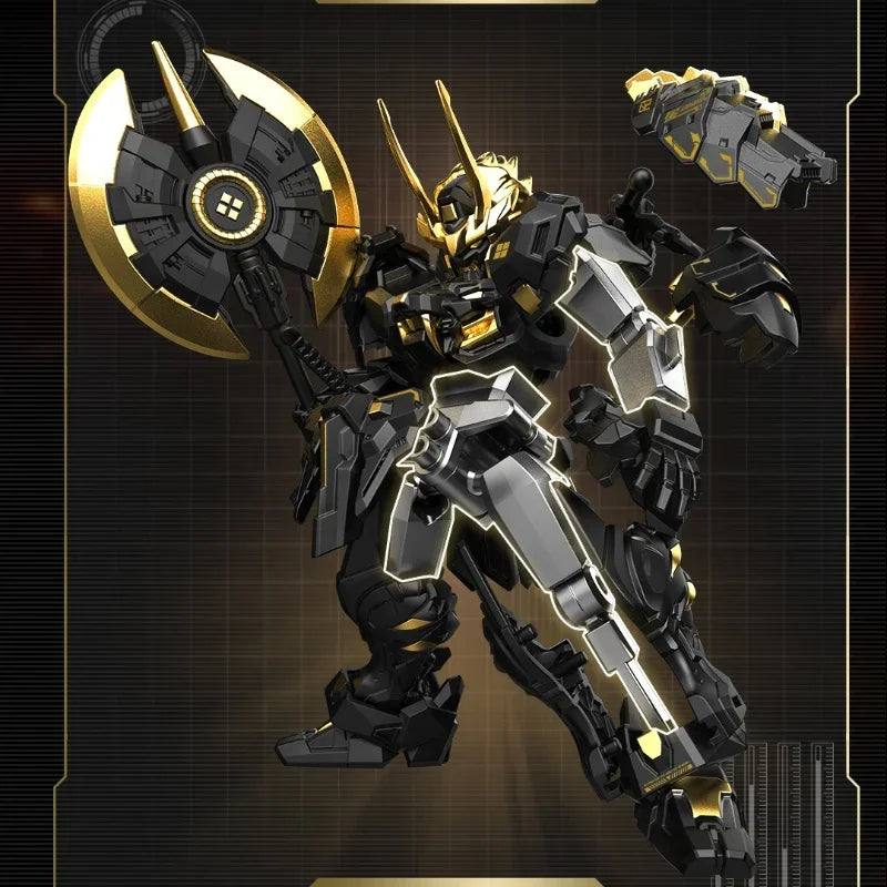 SEMBO BLOCK Building Block Hero Ancestor Effect Black Gold Limited Edition Movable Model Kofi's Tiger Patchwork Toy Gift