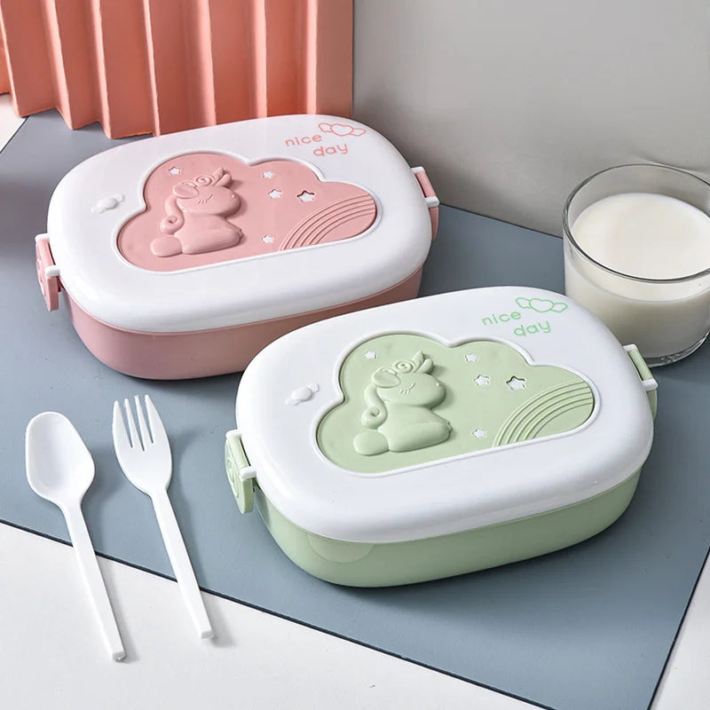 Kitchen Lunch Box Portable Compartment Fruit Food Box Microwave Lunch Box With Picnic Fresh Box Children Student Bento Boxes