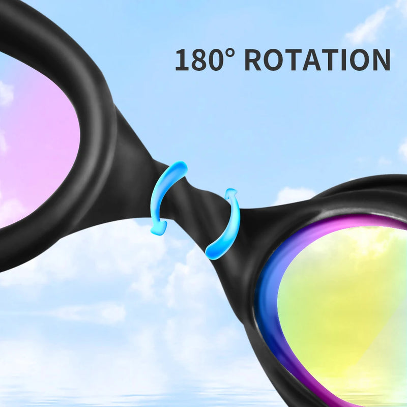 Swimming Goggles Anti Fog Swim Glasses for Men Women Waterproof Diving Goggles Adjustable Swim Glasses Underwater Sport Eyewear