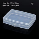 8Styles Plastic Storage Box Small Square Clear Black Box For Jewelry Diamond Embroidery Craft Bead Pill Home Storage Supply