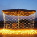 4x6M Solar Power LED Christmas Garlands LED String Christmas Net Lights Fairy Xmas Party Garden Wedding Decoration Curtain Light