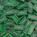 MOC Creative Building Blocks Dollar Cents Money Coins Cash Bill City Gold Silver Treasure Chests Bricks 3069 30385 Printed Tile