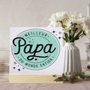 French Printed Plaque Sign Gifts Dad Birthday Gift Ceramics Wooden Decoration Present Father's Day Festive Best Gifts for Daddy