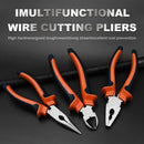 3 Piece Pliers Set - Professional Grade Pliers includes 8”Long Nose Plier,8”Diagonal Cutting Plier,8”Combination Plier Steel