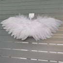 White Black Crafts Mini Feather Angel Wing 1/6 Doll 20cm Cotton Doll Decoration Party Birthday Gift Easter Valentines Day
