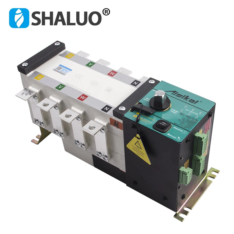 Aisikai 250A 300A 4P ATS Dual Power Automatic Transfer Switch AC220V Single Phase 3 Phase Control Board Diesel Generator Parts