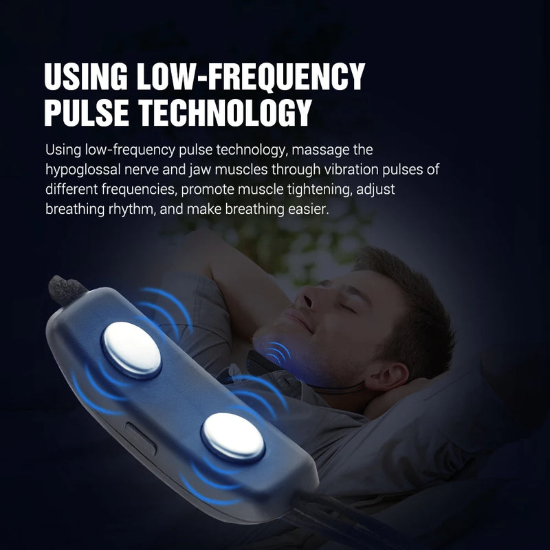 Anti-Snoring Device Smart Throat Pulse Electric Sleep Snore Prevention Gadget Smart Anti-snoring Relaxation Sleeping Aid Tool