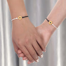 Vintage Sunflower Couple Bracelets For Women Men Handmade Braided Rope Chain Daisy Flower Charm Bangles Lucky Friendship Jewelry