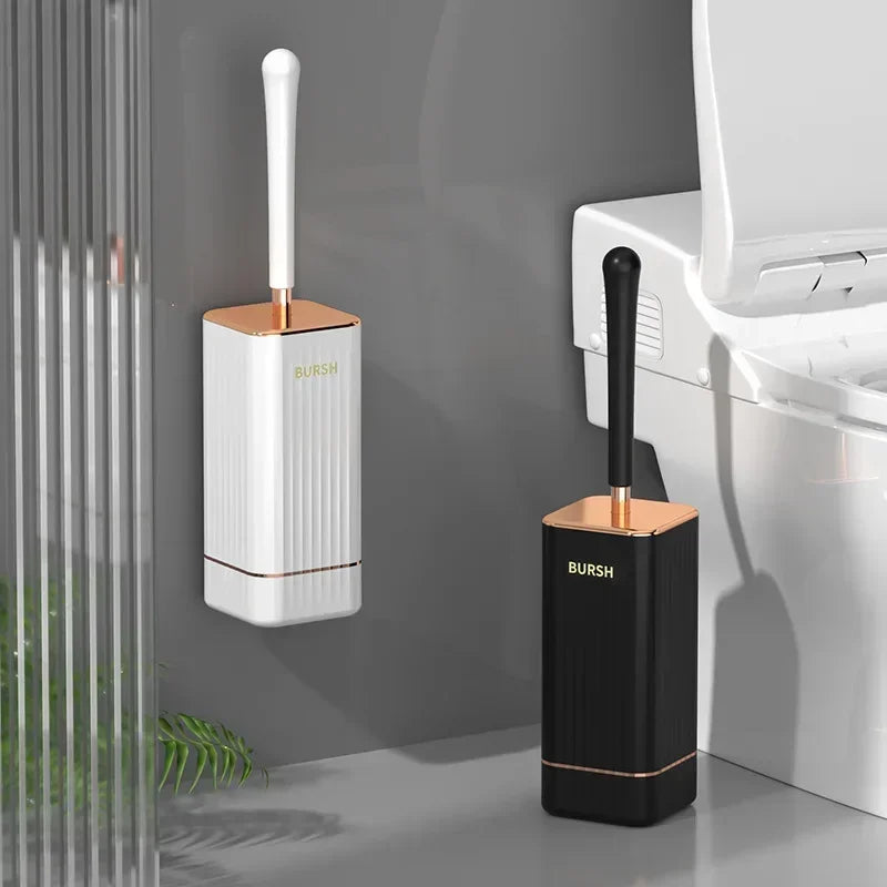 Toilet Brush TPR Silicone Home No Dead Corner Cleaning Brush WC Cleaning Tool Wall-mount Toilet Brush Bathroom Accessories