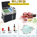 SucceBuy 30L 40L 50L Mini Car Refrigerator Small Fridge Freezer Portable Compressor Cooler 220V for Driving Camping Picnic