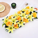 Simulated Rose Arch Decoration Simulated Lily Flower Wall Wedding Flower Wall Wedding Supplies Background Wall
