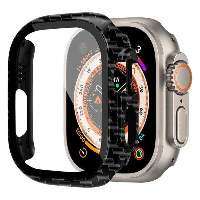 Cover For Apple Watch Case Ultra 2 49mm Accessories PC Shockproof Bumper+Tempered Glass Screen Protector iwatch Series Ultra 2 1