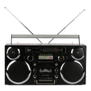 GPO Brooklyn Retro Boombox | Cassette Player, CD Player, Bluetooth Speaker, FM Radio, Portable Stereo System