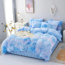 Plush Duvet Cover Pillowcase Warm And Cozy Bedding Three-Piece Set of Skin-friendly Fabric for Single And Double Beds