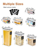 Kitchen food Storage Container with Lid Airtight Set of 24 Set 48 Pcs (24 Containers, 24 Lids), 0.8 L/0.32L/0.24L  BPA Free