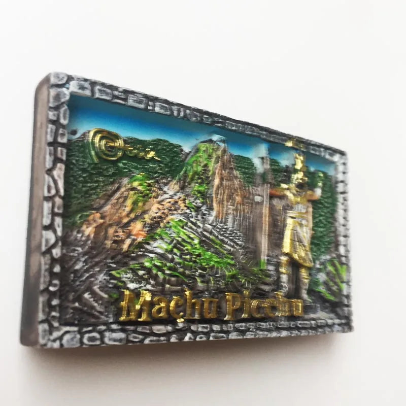 North America Peru Machu picchu Fridge Magnets Tourism Souvenir Refrigerator Magnetic Sticker Collection Handicraft Gift