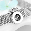 2021 New Arrival Sparkling 925 Sterling Silver Round Clear CZ Clips Beads for Jewelry Making Fit Reflexions Charm Bracelet