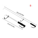 Ice Fishing Spear Hook with Barbs Scalable Fish Grip Metal Portable Fish Gaff for Outdoor Sea Boat Ice Fishing