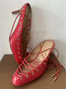 The Sorbonne | White Closed-Toe Kitten Heel Mule with Lace-Up Detail