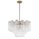 The Amber Orbit | Tiered Glass Chandelier with E14 Sockets