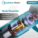 YOFIDRA 30MM Brushless Shearing Scissors 2 Gears Cordless Garden Fruit Tree Branch Pruning Power Tools For BL1850B 18V Battery