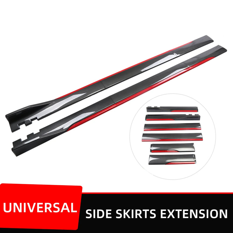 Universal Side Skirts Extension Diffuser Bodykit Car Styling Exterior Accessories For BMW Toyota Honda Kia Hyundai Opel Mazda