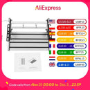 Bymaocar Manual Rv Step with 12v LED Light Aluminum Manual Folding Rv Step Rv Camper Step