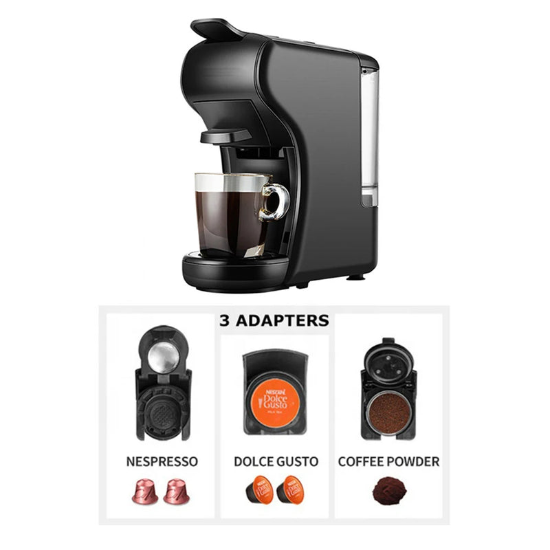 Espresso Capsule Coffee Machine Maker 1600W 19 Bar 3in1 Multiple Cafetera  Pod Coffee Maker Dolce Milk&Nxpresso &Powder