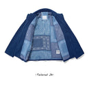 New Spring And Autumn Indigo Jacket Handmade Plant Indigo Jacket Casual Suit Jacket Retro French Workwear