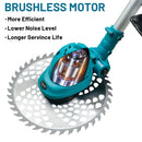 Gisam 10Inch Brushless Electric Lawn Mower 36000RPM Grass Trimmer Length Adjustable Garden Power Tool For Makita 18V Battery Pin
